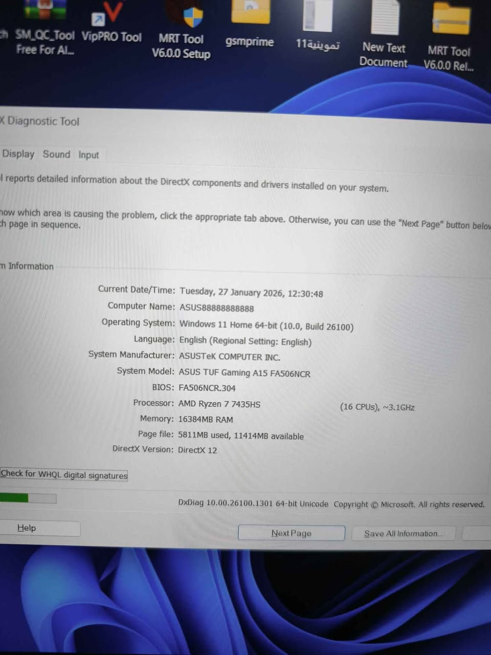 💻 ASUS TUF Gaming A15 

⚡ معالج: Intel RYZEN 7 7435HS 

⚡ كارت شاشة: NVIDIA GeForce RTX 3050 (4GB GDDR6) 

⚡ شاشة: 15.6 بوصة – FHD – 144Hz

⚡ رام: 16GB DDR5

⚡ تخزين: 512GB SSD NVMe سريع

⚡ كيبورد بإضاءة خلفية RGB

⚡ تصميم TUF العسكري المتين

📦 الجهاز معاه الكرتونة الأصلية + كل المشتملات

✅ شغال ألعاب بجرافيك عالي جدًا

✅ مثالي للبرامج الهندسية (AutoCAD – 3Ds Max – Revit – SolidWorks)

✅ ممتاز للمونتاج والتصميم والجرافيك
مستخدم شي قليل ما امبين مستخدم

الـ ASUS TUF F15 موصل, نينوى


**إذا كنت صاحب هذا الإعلان وتريد حذفه لأي سبب، رجاءا أرسل رسالة إلى الدعم الفني**