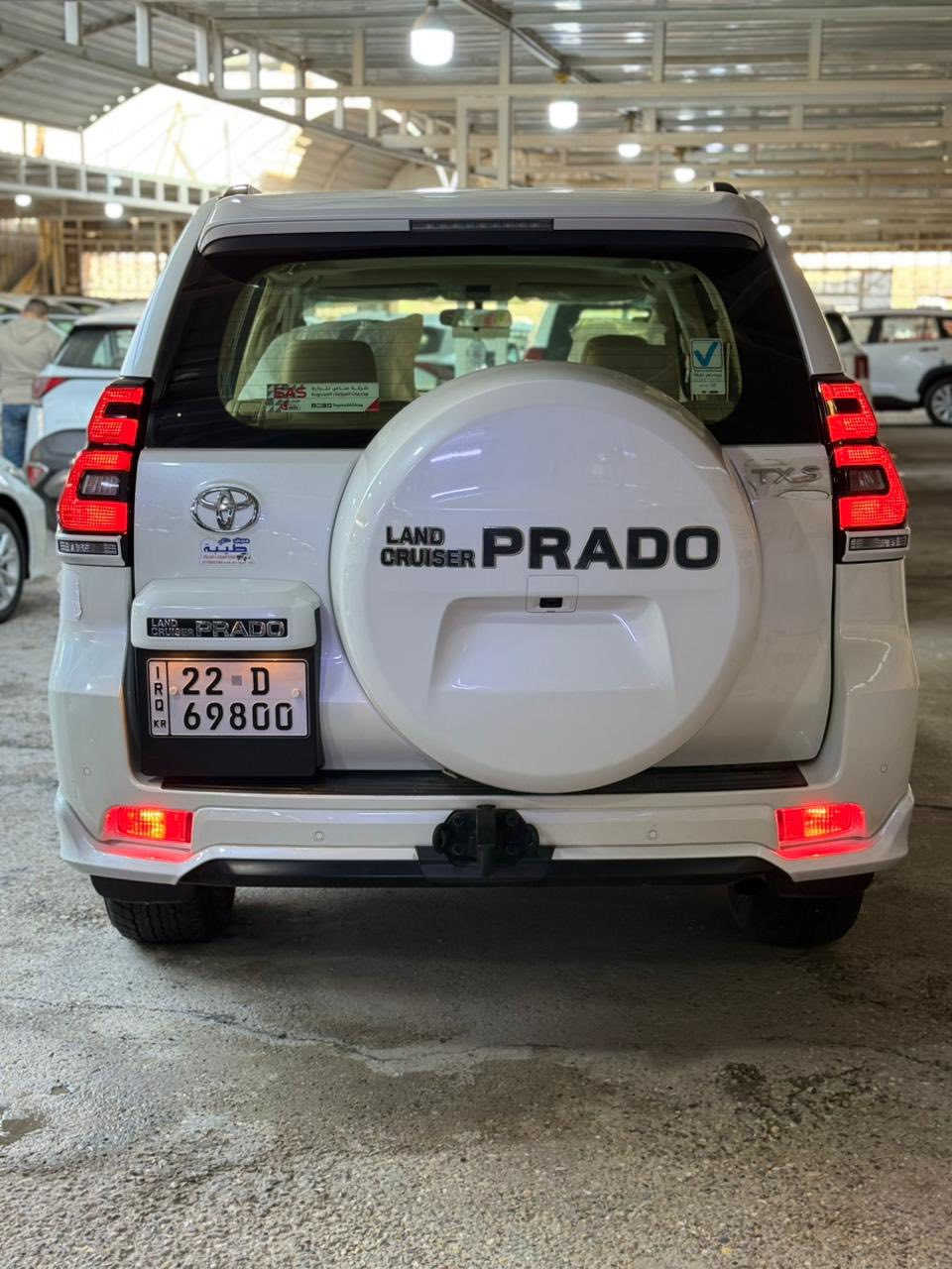 السلام عليكم
تيوتيا برادو
موديل:2021
فئه : txs midnigh  
السيارة اربيل 
تحويل مباشر  
ماشية :42  الف كم
6 سلندر 
كشن كهرباء
زراكات 
المقاعد جلد 
مرايات شفط
 مكان سيارة بغداد زيونة 
رقمي ***********
