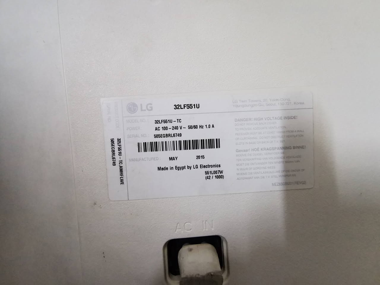 سلام عليكم عندي شاشه نوع LG كوري الأصلي حجم 32 نظيف بدون نت السعر 100 الف البياع حي الرساله الأولى قرب مدينة العاب الكرخ لتواصل علي الرقم ***********
WhatsApp +964***********
