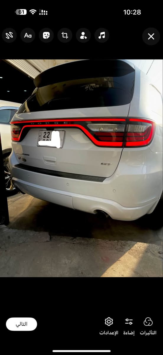 دوج دورنكو GT  كفاااله عامه 

موديل 2021 GT 

مواصفاتها 

شاشه

فتحه 

 كاميرا خلفية -

حساسات خلفية-

كشنات كهربائيه-

صندوك كهربائي-

بصمه-

دخول ذكي-

٣ قطع تبريد-

مثبت سرعة-

كشنات خزن ميموري-

نضام ايكو -

اشاير بالمري-

تشغيل عن بعد

مكان السياره البصرة ***********
