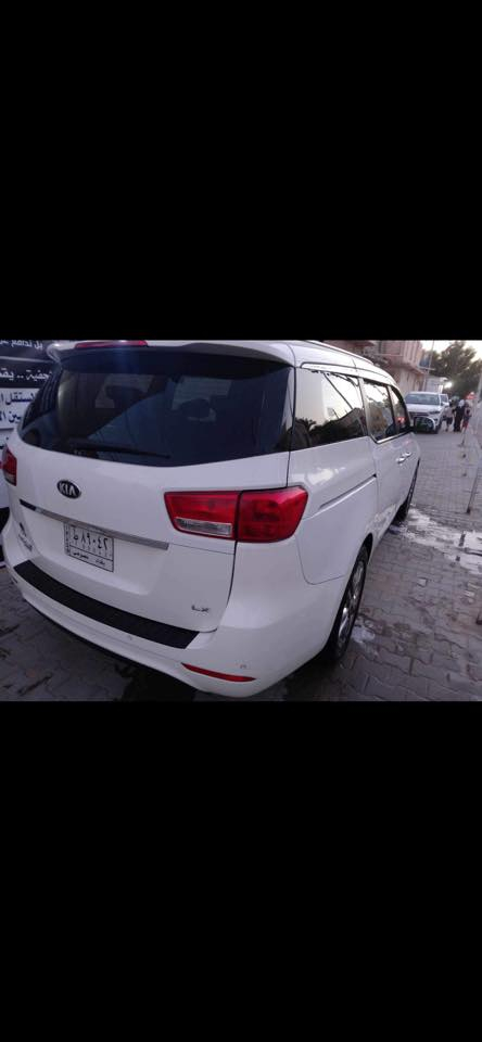 كيا سيدونا مديل 2017 جديده مابيه كل نقص محرك كير مكفول 8 راكب بيبان كهربائي بصمه شاشه رقم بغداد ظربتها كرد بصفحه السائق. ***********
