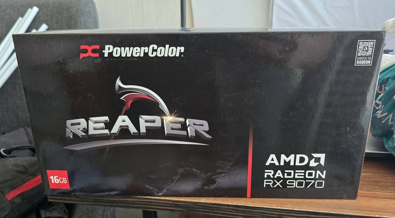 السلام عليكم
كروت جديدات للبيع

XPowercolor Reaper RX 9070XT 16GB
1,050,000 د.ع.

XPowercolor Reaper RX 9070 16GB
950,000 د.ع.

 الأسعار مابيهن مجال ابد

مكاني اربيل توصيل موجود

ادمن وافق 🌹


**إذا كنت صاحب هذا الإعلان وتريد حذفه لأي سبب، رجاءا أرسل رسالة إلى الدعم الفني**