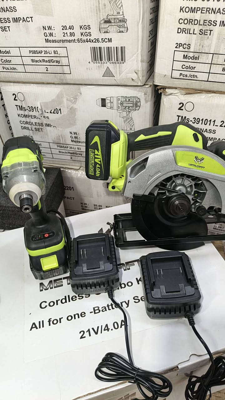 حياكم لله شباب توفر عدنا بكج 3*1 من شركة ميتال كرافت ألماني🇩🇪 
1-يتكون من منشار قرصي كامل قرص وفيتة
2-منشار تخريم كامل هوة والتيغ
3دريل امباكت 3سرع نضام تقطيع بي
4-بطاريات 2 البطارية 4انبير +شاحنة أم فانات
السعر 🔥🔥🔥عرض 120 وتوصيل مجاني 

الحجز على هاذا رقم واتساب _الهاتف ***********
رجأأ بدون  إزعاج حاب تحجز  كل الهلا بيك
