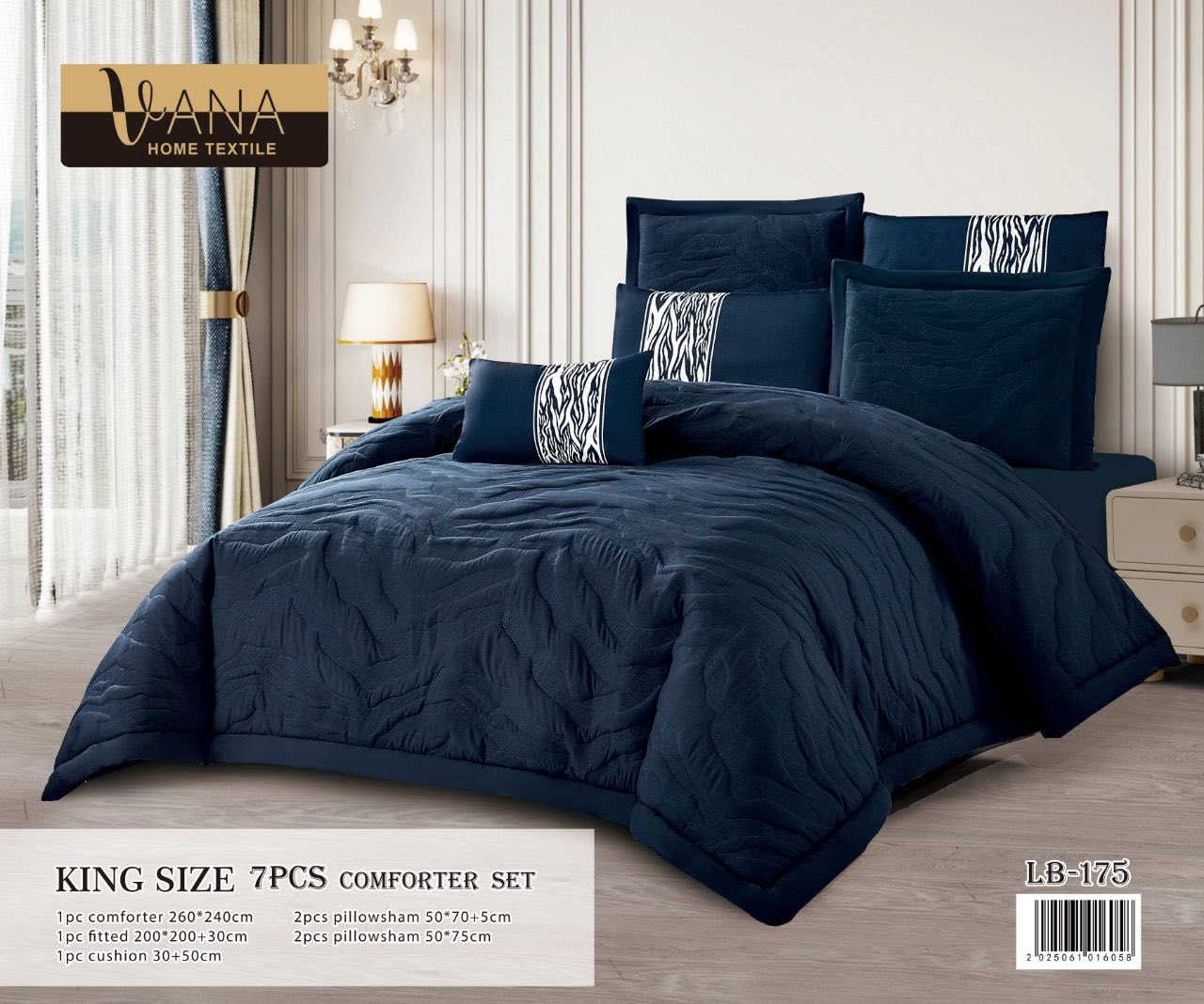 آللهم صلي على محمد وآل محمد 

ماركة ڤانا العالمية 

لحاف نفرين ملكي  نمري 👑👑ثقيل 
   👑 👑 
نقشه 💫بارزه 
 ملكي محتوى 7قطع  

كنك. سايز ✨
لحاف قياس كبير 260*240
شرشف    كبير 30+200*200
اوجه وساده 75*50      عدد 2
اوجه وساده 70*50+5  عدد 2
كوشه ديكور 30*50

للحجز و الأستفسار مراسلة الصفحة أو واتساب على الرقم 

***********

العنوان / الديوانية_ قضاء عفك_ شارع المحيط مقابل مجمع محمد الصباغ داخل الفرع 

يوجد خدمة توصيل داخل قضاء عفك و لجميع المحافظات
