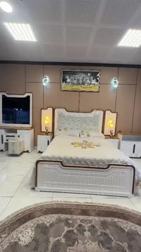 غرف نجاره عراقيه • ١٠ قطع • سرير ٢٠٠×١٦٠