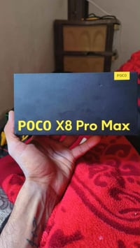 بوكو X8 برو ماكس • جديد • مع اغراضه