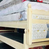 سرير خشب • اسود روسي • ١٩٠×٩٠