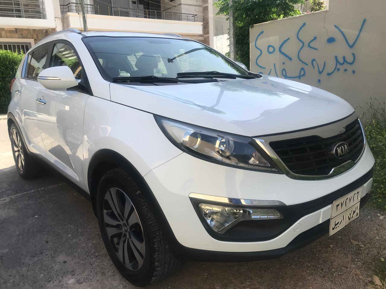 سبورتج ٢٠١٤ خليجي لون ابيض
رقم اربيل 

ماشيه ٩٣,٠٠٠ 

مكفولة كفالة عامه 

المواصفات نص فول عدا البنوراما 

الهزة جديدة فقط تحويل 

السيارة بأسمي 

السعر 16,000$

يعني 160 ورقة بيهة مجال

***********
مكان السيارة أربيل
