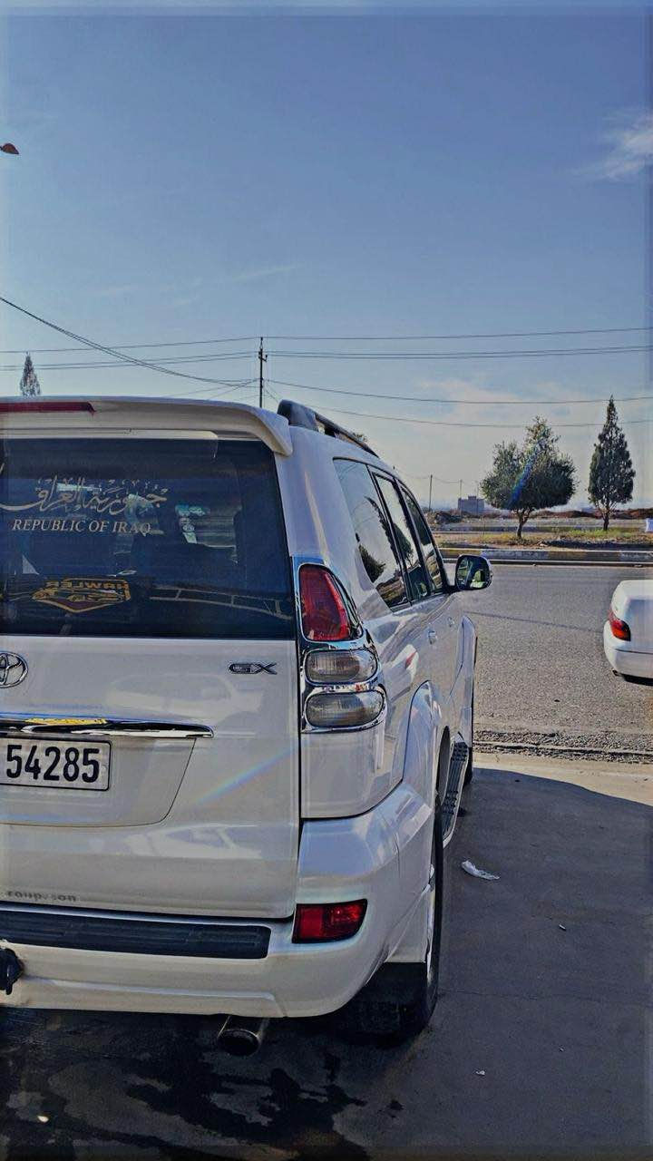 برادو موديل 2008
خليجي كفاله عامه 
محرك 4 سلندر 2700
بيها منظومه غاز 
رقم اربيل الجديد سنويه وهزه جديده 
شرط التحويل والغرامه 
*تخم تواير جديد 
*محرك عليه ادامه كامله
*شرط الحداديه جديده 
ب 165$ وبيها مجال
***********
***********مكان اربيل أربيل, العراق
