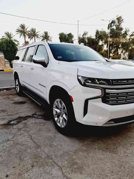2023 CHEVROLET SUBURBAN كفاله عامه كلين تايتل
ملاحظه :-  ✅ السياره موجوده في بغداد ✅

ملاحظه السياره رقم اربيل بااسمي 

سعة المحرك:- V8 5.3 بانزين 
المسافة المقطوعه :- mi  45315 
اللون :- ابيض            
الموديل:- 2023
عدد المقاعد :- 7 مقاعد 
مواصفات السيارة :- PREMIER

الاضافات#👇👇
 شاشه كبيره 
فرش جلد اسود 
كراسي كهرباء
ويل 20 أنش   
كامره 
تحكم سرعه
تحكم مسجل في الطاره
حساس تجاوز
حساس خلفي
باب خلفي كهرباء
صاجات
هاند بريك كهرباء 
حمالة سقف
كراسي منفصل  
كراسي مدفيه 
تشغيل عن بعد

والمزيد من الاضافات في عالم SUBURBAN

                🔥🔥🔥 كلين تايتل 🔥🔥🔥

السعر 510

للاتصال ***********
