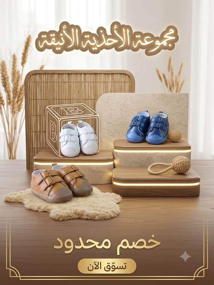 �✨ إطلالة أنيقة لصغيرك تبدأ من الحذاء.
    متوفر بألوان هادئة تناسب جميع الإطلالات
النجف حي السلام سايدين غري سلام -كيدز لاند 
للطلب والاستفسار ***********
