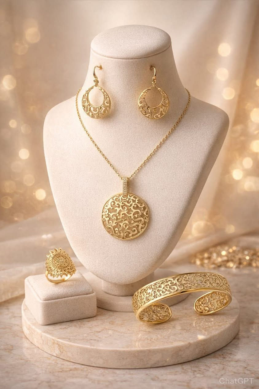 بنات شكون ملّات من الاكسسوارات اللي كتصدى فسيمانة؟ 😩 

✨ جبت ليكم الجديد 
طقم Plaqué Or 5 Couches 
✅ 5 طبقات دهب = اللون ثابت 
✅ فيه الفضة و النحاس = ما كيديرش الحساسية 
✅ شكل راقي يليق مع الخدمة و المناسبات 

الثمن: [الثمن] درهم فقط 
التوصيل لبني ملال و خنيفرة و المدن كاملين 🚚

الكمية محدودة 💛 اللي بغاتو بريفي دابا


**إذا كنت صاحب هذا الإعلان وتريد حذفه لأي سبب، رجاءا أرسل رسالة إلى الدعم الفني**