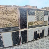 كاونتر المنيوم تسكام 3 متر مع سنك مرمر متر وربع نظيف جدا سعره 450 شراي...