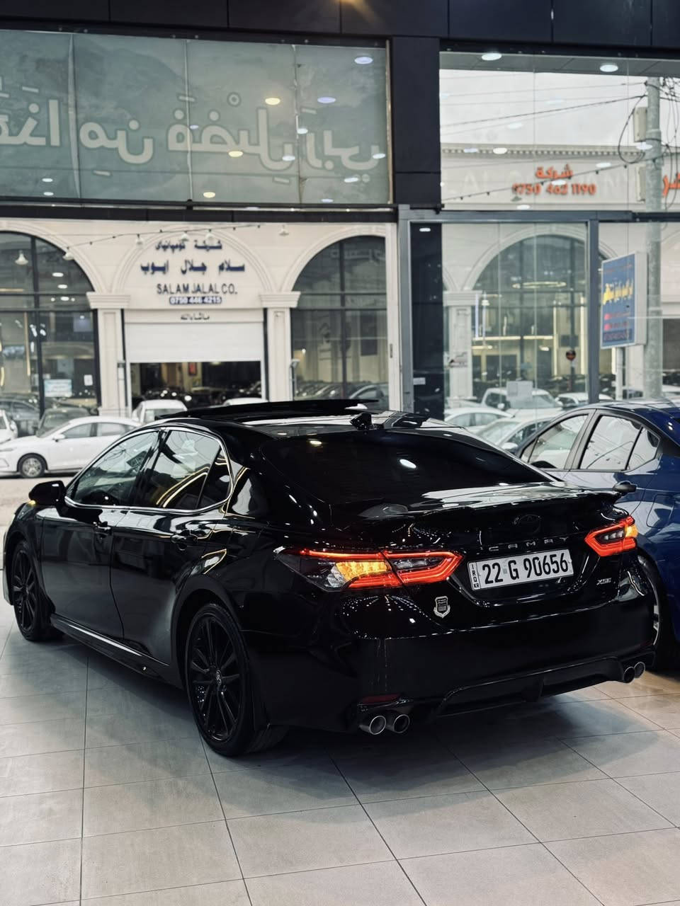 TOYOTA CAMRY 2022 XSE
فول فول موسفات

***********
بانوارما
بسمة
كشين كهرباء
وايرليس جارج
كشين هيتر
لايت ليد
تشغيل عن بعد
شاشة كبير
ضرر بابين هيلال جاملخ خلفي ارباك فقط برده بجم كبس
عينوان إربيل معرض ابراهيم ناميق شيخاني 
سعر ٢٢٨ مجال
***********
