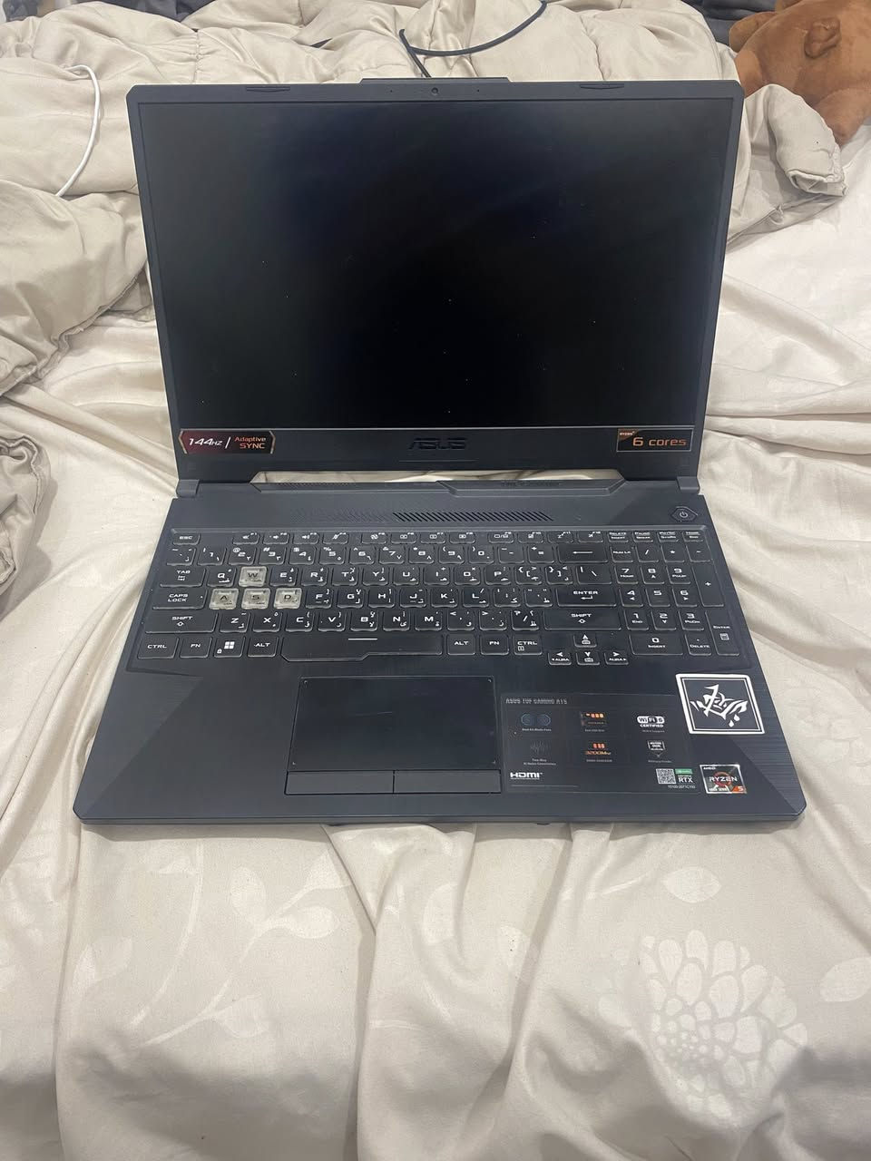 السلام عليكم عندي لابتوب asus tuf a15 وياه كارتونه و شاحنه استعماله اشهر اني طالب ادرس بالخارج و عايفه بالعراق 
كارت الشاشة 3050 4gb
معالج ryzen 5 4600H
رامات ٨ و مزود علهن ٨ 16 ddr4
ذاكرة 500gb
شاشته 144hz 15.6 FHD
اللي عنده استفسار و شراي يطبلي خاص و لحد يكسر بالسعر


**إذا كنت صاحب هذا الإعلان وتريد حذفه لأي سبب، رجاءا أرسل رسالة إلى الدعم الفني**