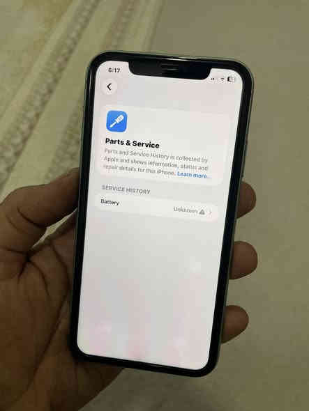 السلام عليكم 
ايفون 11  عادي

ذاكرة 64
بطارية  100%
تك سيم
نموذج m اصلي
وارد امريكي LL

فقط بطارية مبدلة  و ظهر مفطور 

سعر / 165 الف دينار فقط

***********
