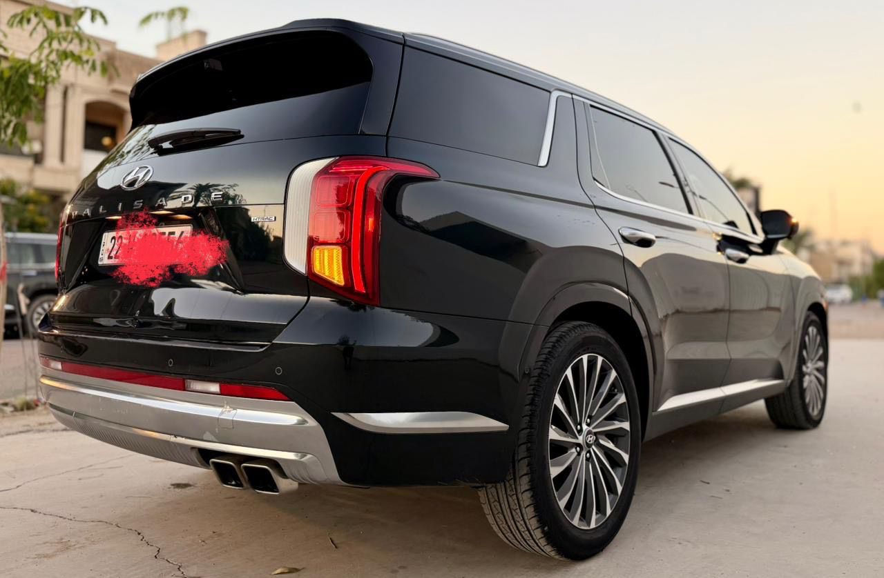‏Hyundai palisade  2023 calligraphy
هونداي بلسايد كلگرافي 
الموديل : 2023
الون : زيتوني مميز 
العداد : 57  الف
بدون حادث كلين تايتل

المواصفات :-
1-شاشة عرض داتشو 
2-المحرك   v6    3.8 
3-بصمة تشغيل + بصمة ابواب 
4-اصطفاف ذاتي(تقديم + ترجيع عن طريق الريمونت)  
5-فتحة سقف +بانوراما
6-سماعات هارمن كاردن عدد 16
 7-رادار امامي  + خلفي 
8-حساسات امامي + خلفي 
9-كامرات عدد 6  360 درجة 
10-كشنات امامي خزن ميموري 
11-كشنات كهربائي تدفئة وتبريد🥶
12-انارة داخليه (محيطيه) + انارة دشبول 
13-بردات جانبية
14-تبريد مركزي امامي + خلفي منفصل التحكم
15-تحكم ستيرن + شفتات
16-تدفئة ستيرن 
17-مرايا هيتر + تعتيم 
18-صندوق كهربائي شفط + اربع وضعيات فتح صندوق
19-وضعيات قيادة  (5)
20-ويل كب حجم  20 
21-اوتو هولد + نقطة عمياء 
22-سايد بريك بصمة + مثبت سرعة
23-شحن وايرلس 
24-إشارات بالمرايا  + إشارات جانبيه
25-اوتو هولد 
26-تحديد مسار
27-شاشة ديجتال كبيرة
28-تشغيل عن بعد .
29-تدليك كشن . مساج 
30-دفع رباعي 
31-نظام مانع انزلاق 
32-نظام نزول منحدرات
وبعد بيها هوووواي مواصفات معروف الكلگرافي الVIP فول 1/1
السياره رقم بغداد انكليزي 
السعر 345
للستفسار اكثر يرجا الاتصال بلرقم    *********** 
 واتساب / اتصال
