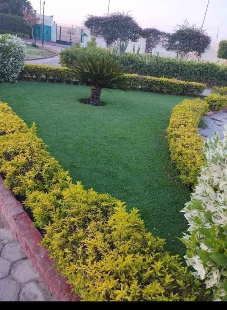 السلام عليكم ترتيب الحدائق وفرش الثيل 
***********
