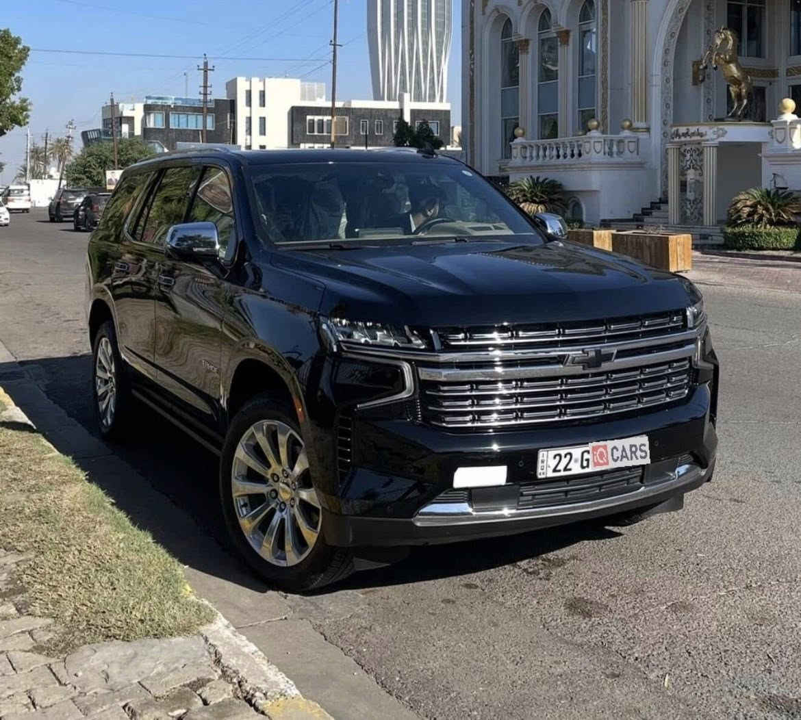 السلام عليكم
شيفروليه تاهو – Chevrolet Tahoe Premierموديل 2022 | وارد خليجي – شركة المنصور

🌍 المدينة - بغداد –  زيونة 

•   🛣️  المسافة المقطوعة    - 45 الف كلم 

---------------------------------------- 
السعر 60,000$
المواصفات :

🔹 المحرك: 5.3 لتر – V8 (8 سلندر)

:فئة Premier الأعلى
:قير أوتوماتيك 10 سرعات
:كراسي جلد فاخرة كهرباء مع ذاكرة
:تدفئة وتبريد للمقاعد الأمامية
:شاشة لمس كبيرة + عدادات ديجيتال أندرويد أوتو / آبل كار بلاي
:كاميرات 360 درجة
:رادارات ونقاط عمياء
:نظام المحافظة على المسار
:مثبت سرعة ذكي
:فتحة سقف بانوراما
:نظام صوتي فاخر Bose
:تشغيل بصمة ودخول ذكي
:صندوق خلفي كهرباء
:إضاءة LED أمامية وخلفية
:جنوط ألمنيوم 21 إنچ
للتواصل: ***********
