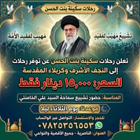 سكينه بنت الحسن • النجف الاشرف • كربلاء المقدسه