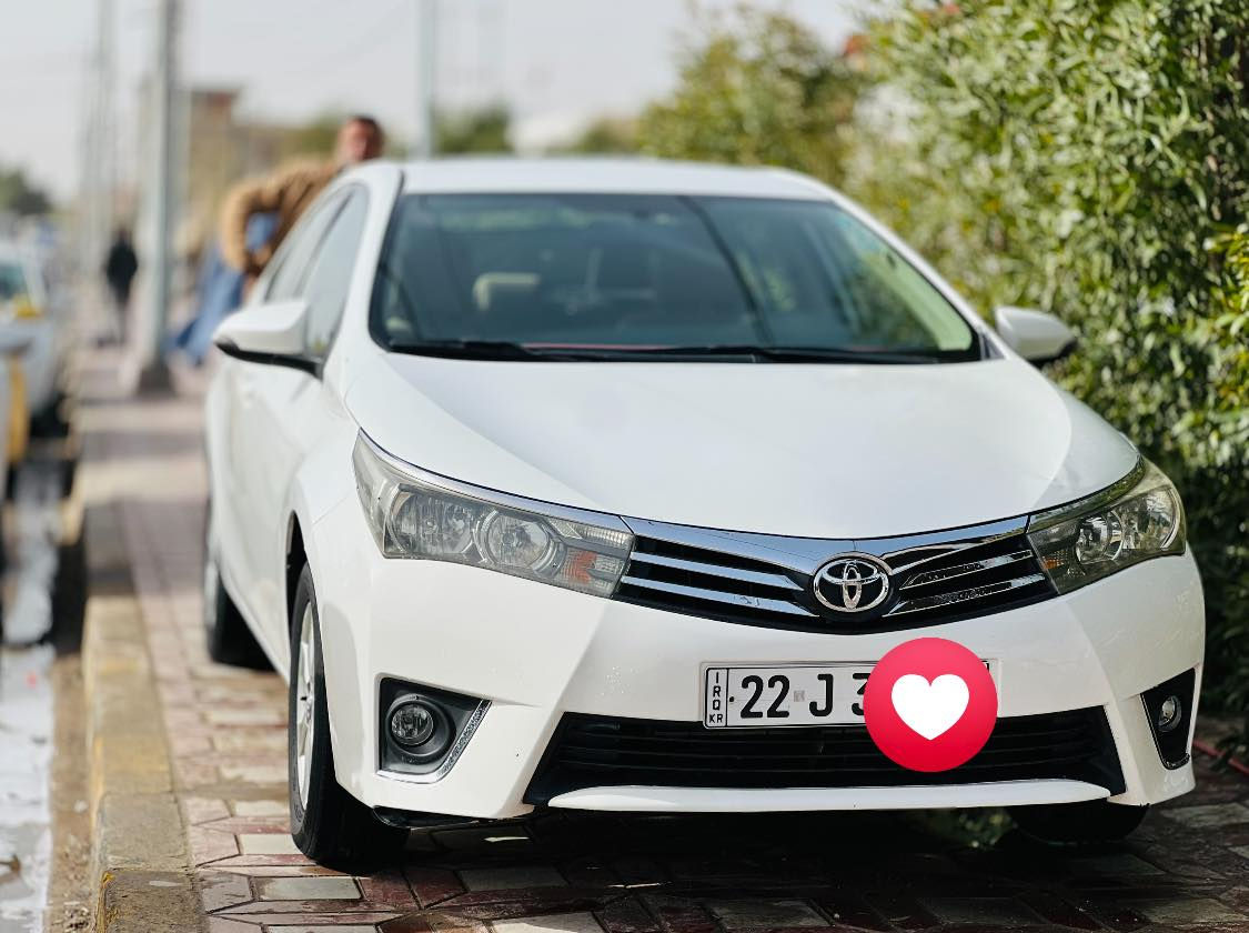 سلام عليكم اخوان كورلا خليجي 2014الرقم اربيل انكليزي الدولي تريد وكاله تريد تحويل حاضر 
السياره بيه شكم مكان بارد زغار 
كيرمحرك تتفأه تبريد حداديه كله مشروطه السعر 135 وبيه مجال 

واذامراوس ب موديل عالي اراوس
للستفسار 
***********
