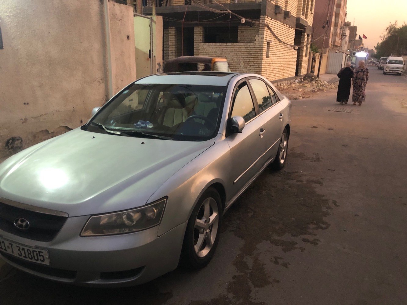 سوناتا ٢٠٠٧ باسمي رقم بغداد ٦ سلندر تخم تاير كير ومكينه جدد تبريد فتحه السعر ٨٠ ورقه مكاني بغداد