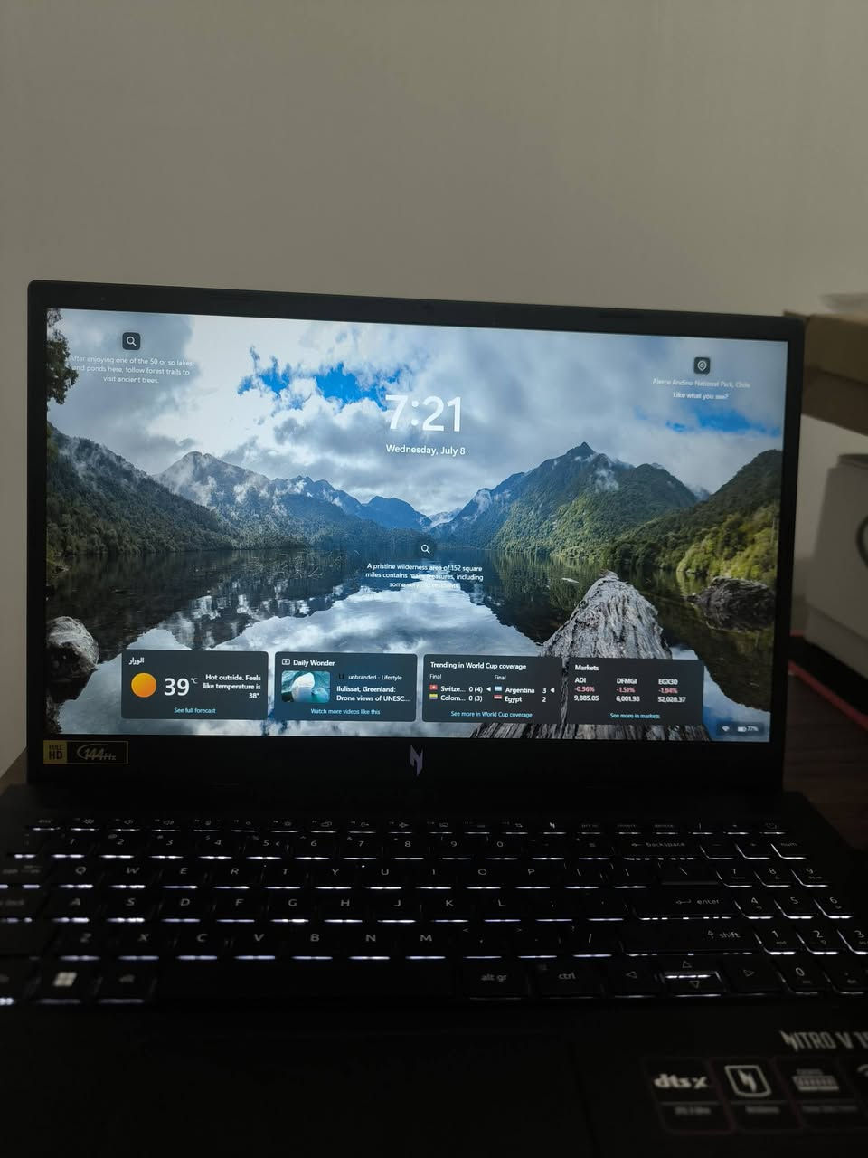 Acer Nitro V 15 (ANV15-51)
CPU: Intel Core i5-13420H (13th Gen)

GPU: RTX 4050 6GB

RAM: 16GB DDR5

Storage: 512GB NVMe SSD

Display: 15.6" FHD IPS, 144Hz
السعر 980 الف دينار 
جديد مشحون بس ١٩ مرة استخدام يومين
للاستفسار. ***********
