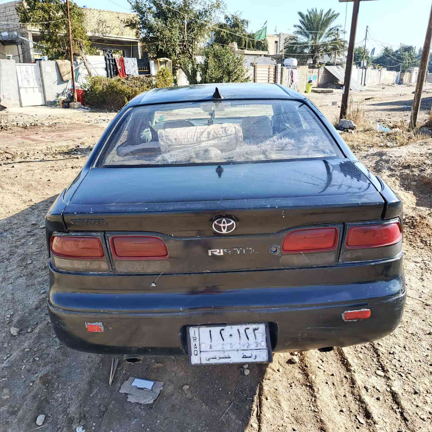 توتوتا ارستو لبيع موديل 92رقم واسط گير ومحرك بط حويه جديد باتري جديد سياره مال جناي السعر 36$وبيه مجال قليل العنوان واسط قظاء العزيزيه تلفون ***********
