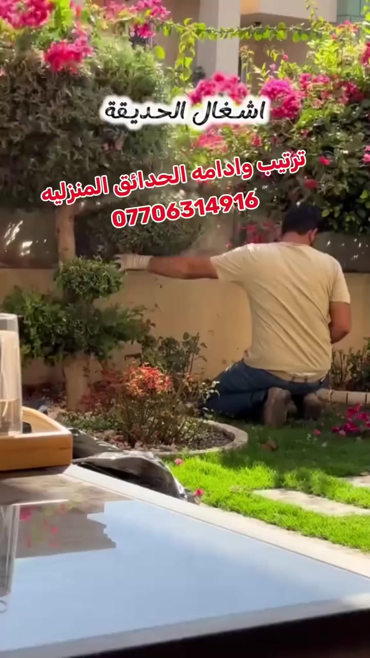 🏡ادامه وترتيب  الحدائق المنزليه
🌿حدقجي خبرة 🪙🌲نعمل في كافه  احياء كركوك
🌺قص ثيل وقص نينيه وتقليم جميع نباتات
🏝️معالجه صفار  الثيل وجميع نباتات.  بااجود منشطات.
💐مكافحه جميع الامراض التي تصيب نباتات 
💡تاسيس حدائق 
☎️للاستفسار مراسلة على واتساب او الاتصال على رقم ***********
 #كركوك #حدقجي_كركوك
