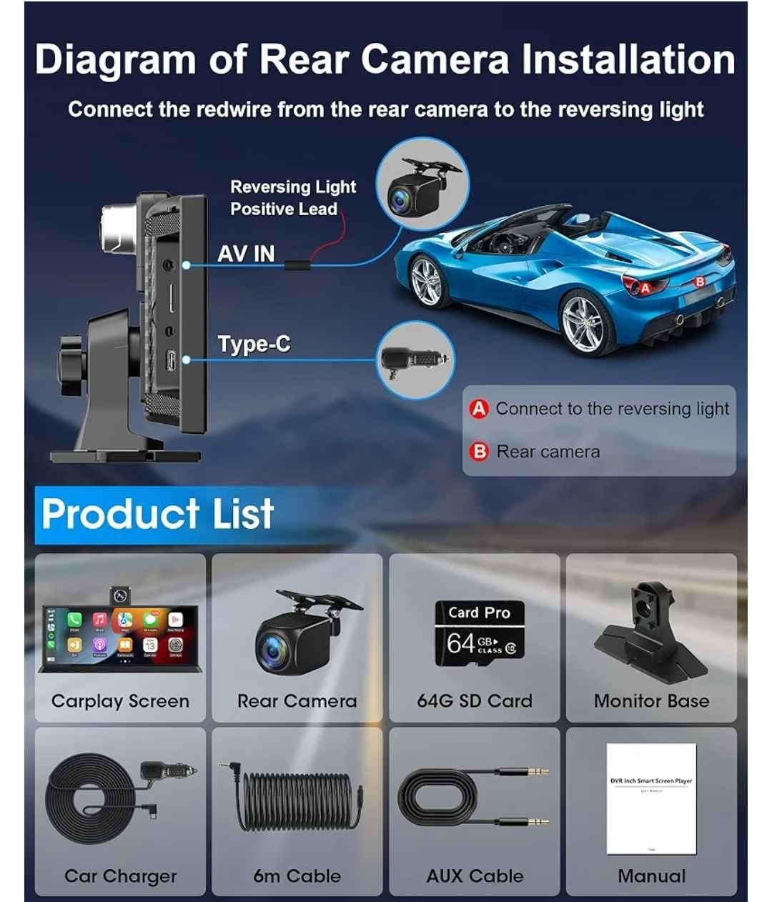 شاشەی سەر داش بڵ( داش بۆرد) ئەندرۆید و کارپلەی تێدایە کامێرای پێش و دواوەوەی ـ4K یە ڕەبتی مۆبایل ئەبێت بلوتوس و wifi یە شوێن میمۆری هەیە و زاکیرەی خۆشی هەیە بۆ خەزنکردنی ڤیدیۆ تۆمارکردن ، لەهەمانکاتدا داش کامە کامێرای پێشەوەی هەیە بۆ تۆمارکردنی ڤیدیۆو چاودێری کامل عەشیای خۆی لەگەڵدایە لۆکە ئیشی نەکردووە.
شاشة السیارة داش كام + اندروید اوتو +كاربلي جدید بلوك مامستعمل بلوتوس + wifi معها كامیرا الامامیة والكامیرا البك الخلفیة تصویر بالدقة العالیة 4K  تربط مع اندروید والایفون iphone السليمانية, العراق


**إذا كنت صاحب هذا الإعلان وتريد حذفه لأي سبب، رجاءا أرسل رسالة إلى الدعم الفني**