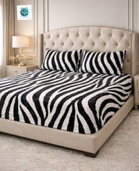 شرشف مجوز مطاط • مقاس ٢٢٠×٢٤٠ • فرو ارنب بابلي