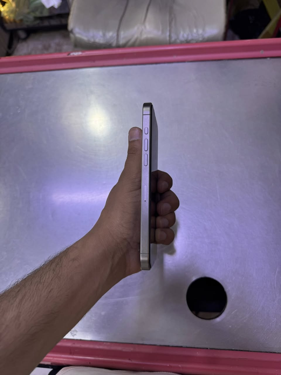 🔥 للبيع iPhone 15 Pro Max 🔥

📱 السعة: 256GB
✨ الحالة: ممتازة جداً ونظيفة
🔋 نسبة البطارية: 86%
✅ الجهاز شغال بدون أي مشاكل

📦 الملحقات:

* شاحنة أصلية
* الكارتونة الأصلية

💰 السعر: 1200

📍الموقع: بغداد_الزعفرانية

للمهتمين التواصل -***********

