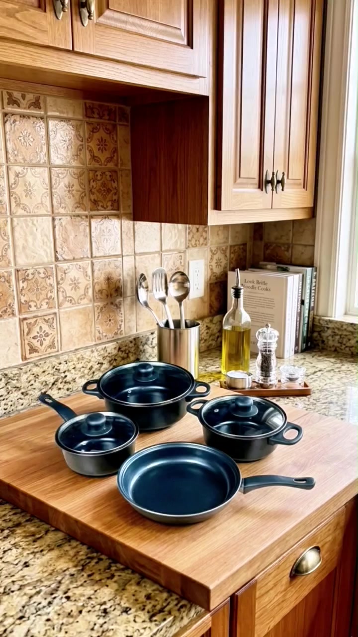 سيت جدر ومقلاة المطبخ بالكامل (13) قطعة
عرض خاص فقط (35) الف والتوصيل مجاني لجميع محافظات العراق

سيت جدر و مقلاة المطبخ الكامل 13 قطعة

الاستخدامات

مناسب لتحضير مختلف أنواع الطعام مثل القلي، السلق، والطبخ اليومي.

مثالي لطهي الأرز، الشوربات، الصلصات، المعكرونة، والخضروات.

مناسب لتحضير البيض، الفطور، والوجبات السريعة باستخدام المقلاة.

يمكن استخدامه في المطابخ المنزلية أو المطاعم الصغيرة.

يوفر مجموعة كاملة من أدوات الطبخ الأساسية في سيت واحد.

المميزات

سيت طبخ كامل مكون من 13 قطعة لتغطية معظم احتياجات المطبخ.

أواني مطبخ بطبقة غير لاصقة (Non-Stick) لتسهيل الطهي والتنظيف.

توزيع متوازن للحرارة يساعد على طهي الطعام بشكل متساوٍ.

أغطية زجاجية شفافة لمراقبة الطعام أثناء الطبخ.

مقابض مريحة مقاومة للحرارة لسهولة الاستخدام.

تصميم متين وخفيف مناسب للاستخدام اليومي.

لون أسود أنيق يناسب جميع المطابخ.

يحتوي على مقلاة + قدور بأحجام مختلفة + أدوات طبخ بلاستيكية مقاومة للحرارة.

محتويات الصندوق

مقلاة طبخ.

قدر كبير مع غطاء زجاجي.

قدر متوسط مع غطاء زجاجي.

قدر صغير مع غطاء زجاجي.

6 أدوات طبخ (ملعقة، ملعقة مثقبة، مغرفة، سباتولا، ملعقة معكرونة، ملعقة تقديم).

الكرتون الأصلي للمنتج.

المجموع: 13 قطعة

الملاحظات

يفضل استخدام أدوات خشبية أو سيليكون للحفاظ على الطبقة غير اللاصقة.

يفضل الغسل اليدوي للحفاظ على جودة السطح لفترة أطول.

مناسب لمعظم أنواع المواقد المنزلية.

حجم القدور:

الكبيرة 22 سم.

الوسط 18 سم.

الصغيرة 16 سم.

الطاوة 22 سم.

قياس الكارتون:

الطول: 45 سم  العرض: 11 سم  الارتفاع: 24 سم.
 #مزهرة #سيت_جدر #كروبات_بيع_شراءاغراض_مطبخ #اكسبلور #لايك_تعليق_متابعة_كومنت


**إذا كنت صاحب هذا الإعلان وتريد حذفه لأي سبب، رجاءا أرسل رسالة إلى الدعم الفني**