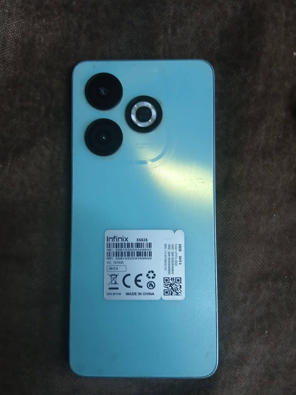 Infinix Smart 807
الذاكرة: 64 جيجابايت للتخزين الداخلي مع 3 جيجابايت ذاكرة عشوائية (RAM).
الشاشة: تأتي بحجم 6.6 بوصة.
البطارية: سعة 5000 مللي أمبير.
الكاميرا الخلفية: دقة 13 ميجابكسل 
السعر 150الف 
المكان: بابل الحمزة الغربي 
الجهاز نضيف وكلشي مابي 

***********
