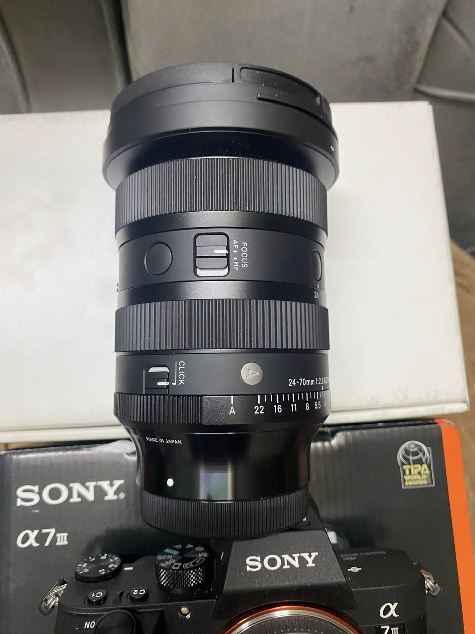 للبيع كامرة سوني a7iii
جديد عداد شتر اقل 300صورة 
مع عدسة سكما جيل ثاني 24.  70
سعر قفل قفل مليونين 700
لايوجد توصيل مكاني بغداد بلديات


**إذا كنت صاحب هذا الإعلان وتريد حذفه لأي سبب، رجاءا أرسل رسالة إلى الدعم الفني**