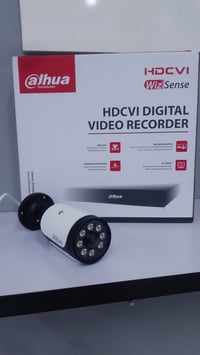 #أمن بيتك ومحلك سلام عليكم تم تنصيب كاميرات مراقبة  النوع DVR دهوا 5مي...