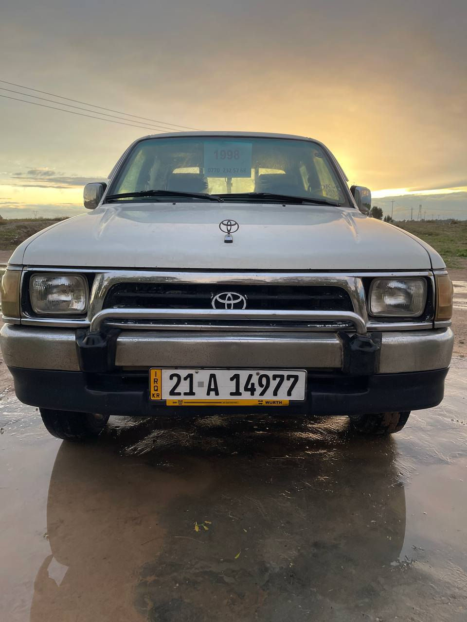 اسلام وعليكم سياره للبيع تيوتا ياباني موديل 98 نضيفه مال جناي بس البدي مرشوش فقط ولباقي مكفول مكانها سياره ديالي العظيم ***********
