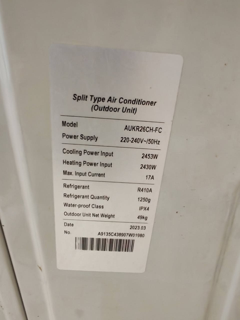 السلام عليكم
سبلت اوكيا ٢ طن بلادي ماداخل تصليح غاز ٤١٠
السعر ٤٥٠ عنوان ديوانيه ***********
