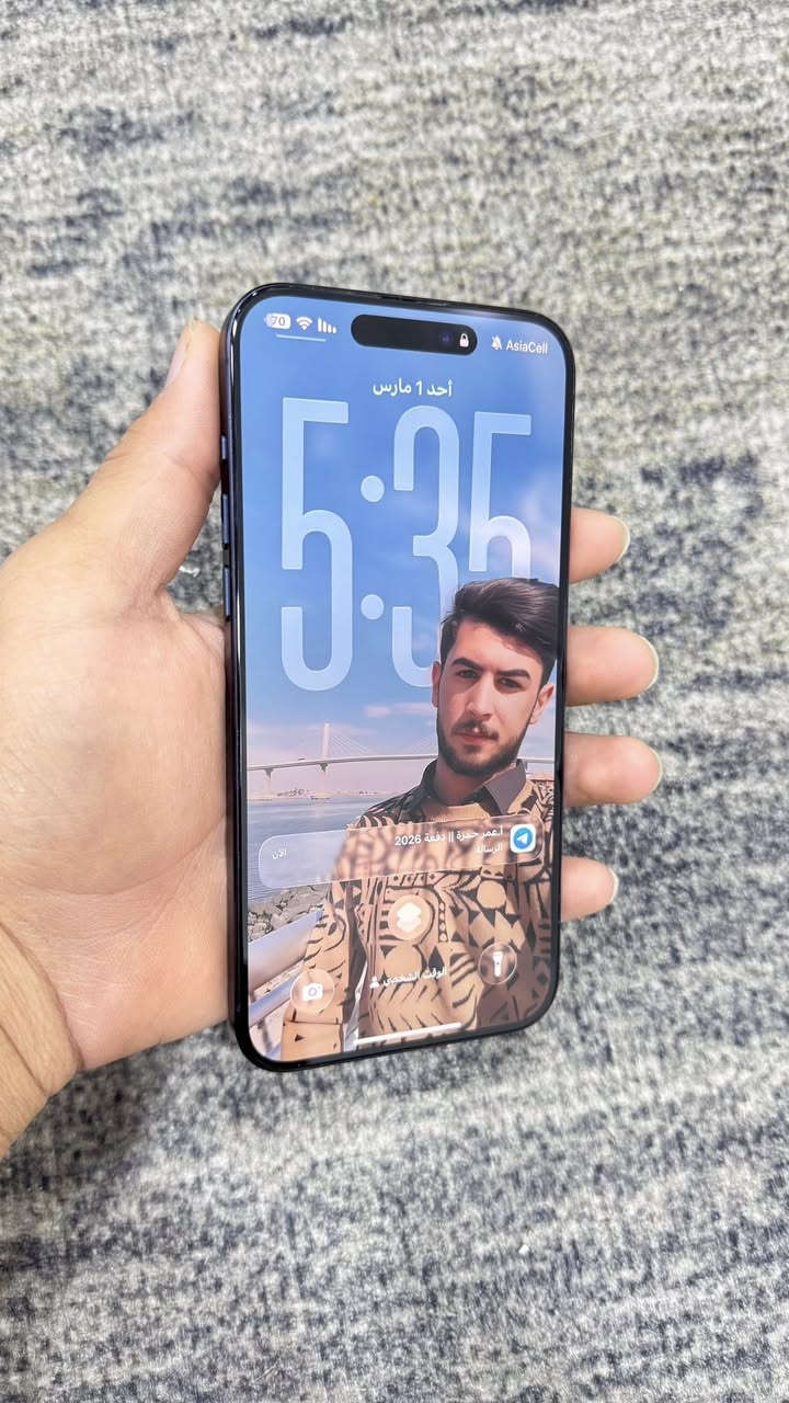 سلام عليكم
آيفون 15 برو ماكس للبيع 

نسخه m امريكي ايسم شريحه إلكترونيه

بطاريه 97‎%

ذاكره 256 كيكا

جهاز مكفول وما مفتوح نضيف نضافه 99‎%

السعر مليون 50 وبي مجال 
للاستفسار ***********
