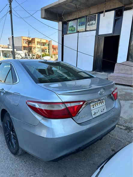 Toyota Camry 2017 SE 
سعر: ١٦٣

موديل: 2017

وارد أمريكي

لون : سلفر

محرك: V4 2.5

ماشيه:  mile 150,000

 مواصفات:ب. قطعة صبغ ( بونيت)   

رقم شاسي : 4T1BF 1FK6HU432002 

عنوان : أربيل - شقلاوة 

*********** شقلاوة
