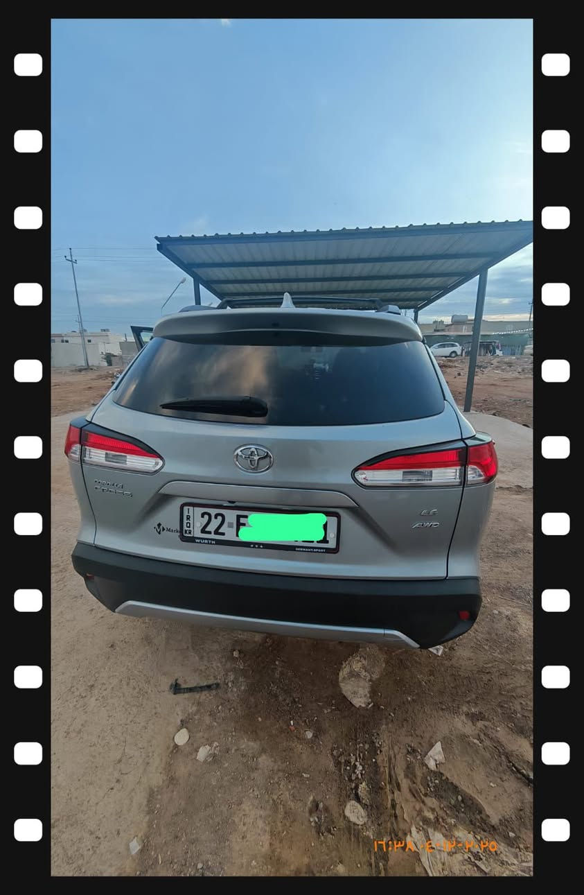 كورلا كروس 2022 ياباني
فول مواصفات
بدون قطرة صبغ بدون بارد مكفولة 
على وضع الشركة

محرك 2000 بدون توربو
دخول ذكي
سلايد سقف
بصمة ابواب
زنون 
فول مواصفات

السعر 195 ورقة

العنوان اربيل - القلعة 
***********
