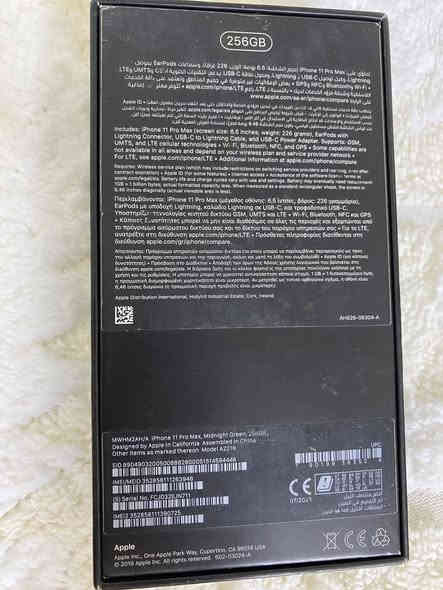 ايفون 11 برو ماكس زيتوني وتر بروف
بطارية 72٪؜
ذاكرة 256
نموذج M
تك سيمكـارت
مفطور قليل من جهة الظهر 
ما داخل تصليح ولا محل صيانة
 السعر 350 وبي مجال
مكاني بغداد الحبيبيه
*********** التواصل واتساب فقط
