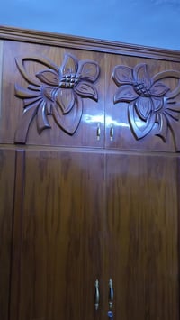 غرفة نوم صاج عراقي اصلي بحالة ممتازة ستة ابواب مع ملحق وطخم قنفات بحال...