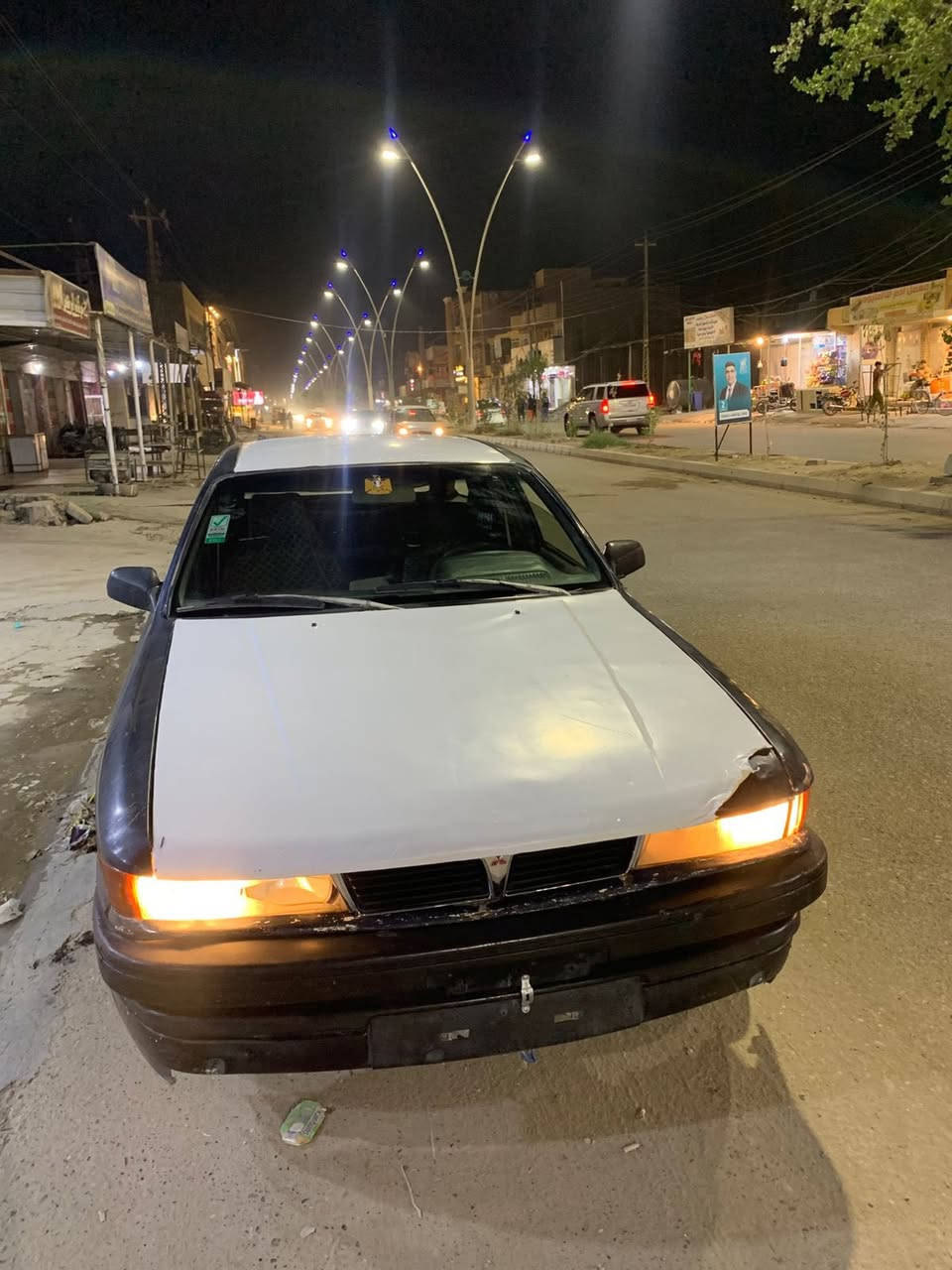 السلام عليكم سياره ميسبوشي للبيع نضيفه بعددها ع صبغ الشركه كير ومحرك شرط  سياره نوزلات مو كابريته للتوضيح تايرات صدر كهربائيات كلها جديده سياره كاعده وحلوه السعر اتصل وتدلل *********** مكان السياره صلاح الدين سامراء @إشارة
