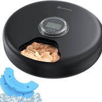 مغذي أوتوماتيكي قطط • ٦ وجبات يومياً • بطارية ١٨٠ يوم