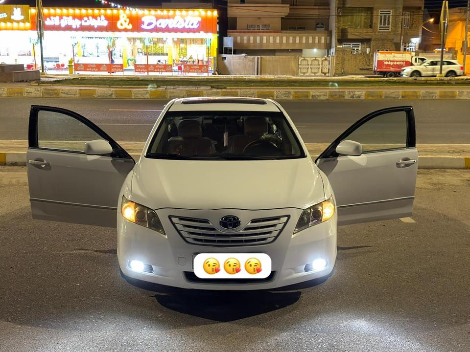 كامري 2008 مكفولة من الصبغ وارد خليجي GLX كير ومحرك ع الفحص تراي حلو نعومة بالمشي رقم انكليزي تحويل ثاني يوم السعر 120 ورقة وبي مجال شي قليل / الفلوجة ***********
