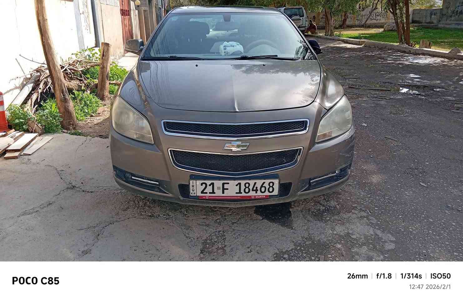 من رخست ادمن المحترم 
شوفرليت ماليبو موديل 12 التي زت فول مواصفات للبيع سعر 85 وبي مجال لطيبين مكان كلار تابع لسليمانيه ***********
