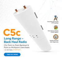 📡 متوفر الآن جهاز Mimosa C5c  حل احترافي لربط الشبكات اللاسلكية لمسافا...