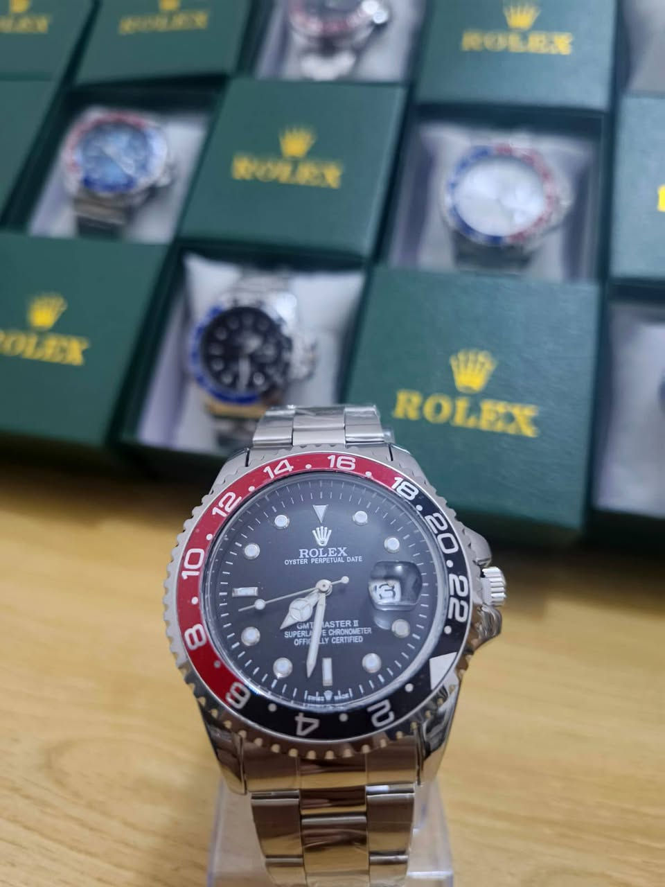 ساعات رولكس جملة جملة
ساعات رولكس (ببسي باللونين ــ  باتمان ــ كولا)

دبل قفل القفل مختم بشعار الماركة التاج البارز

كل ساعة تأتي مع علبة رولكس كارتونية صغيرة 

اقل طلب درزن 

الدرزن 12 ساعة مع علبهن الصغيرة 

سعر الدرزن 84 الف دينار عراقي فقط
يعني سعر القطعة بالجملة ب 7000 دينار عراقي فقط

التوصيل 5 الف دينار عراقي 

التوصيل مجاني للي ياخذ اكثر من درزن


**إذا كنت صاحب هذا الإعلان وتريد حذفه لأي سبب، رجاءا أرسل رسالة إلى الدعم الفني**