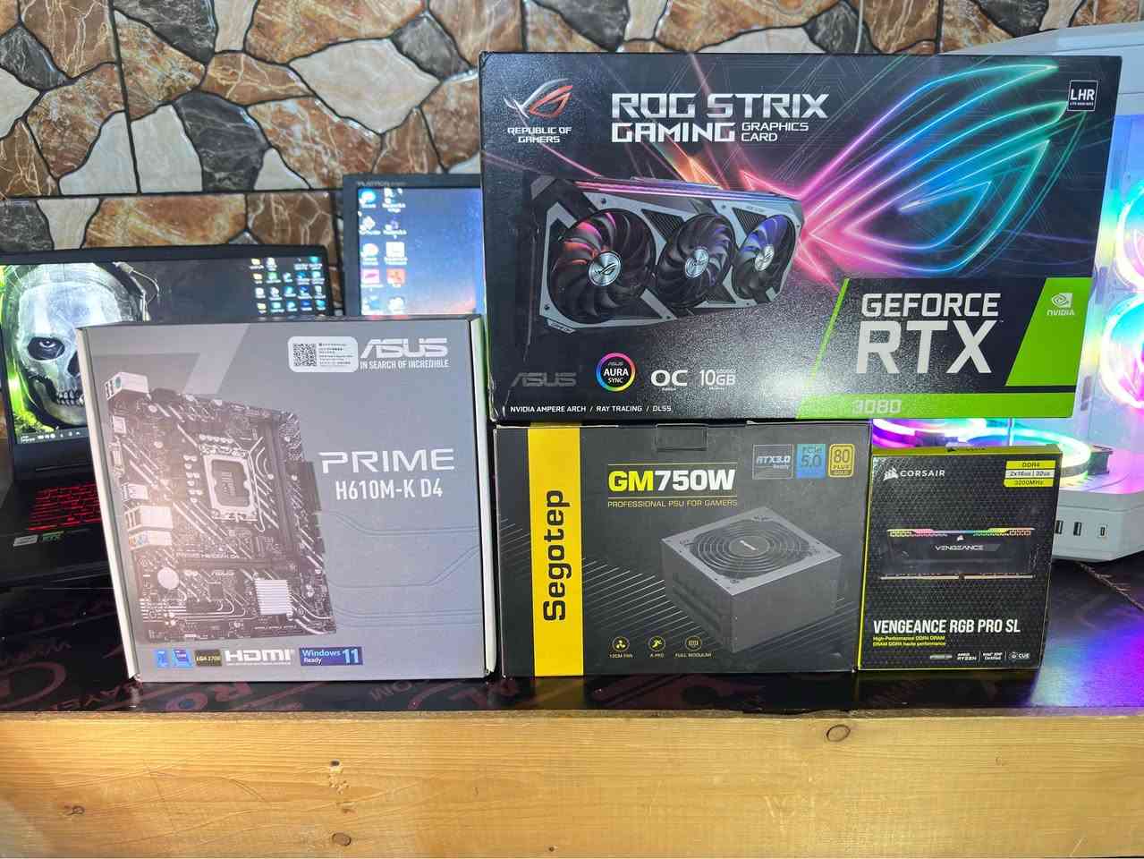 i5 gen 12 
RAM 16X16 3200 rgb
H610 asus
RTX 3080 rgb asus
PSU 750W

512GB M.2
1T ssd

التجميعه مستعمله قليل حتى ريحه الشركه بيها انطي بيها ضمان شهر كامل تفحص على راحتك سعرها 1.500 قابل للتفاوض ومتوفر توصيل 🚚 السماوا, المثنى


**إذا كنت صاحب هذا الإعلان وتريد حذفه لأي سبب، رجاءا أرسل رسالة إلى الدعم الفني**